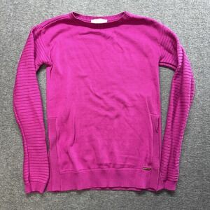 Michael Michael‎ Kors size XS purple pullover sweater ribbed sleeves